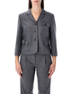 The Garment The Garment Mitch Fitted Jacket In Grey Melange Wool