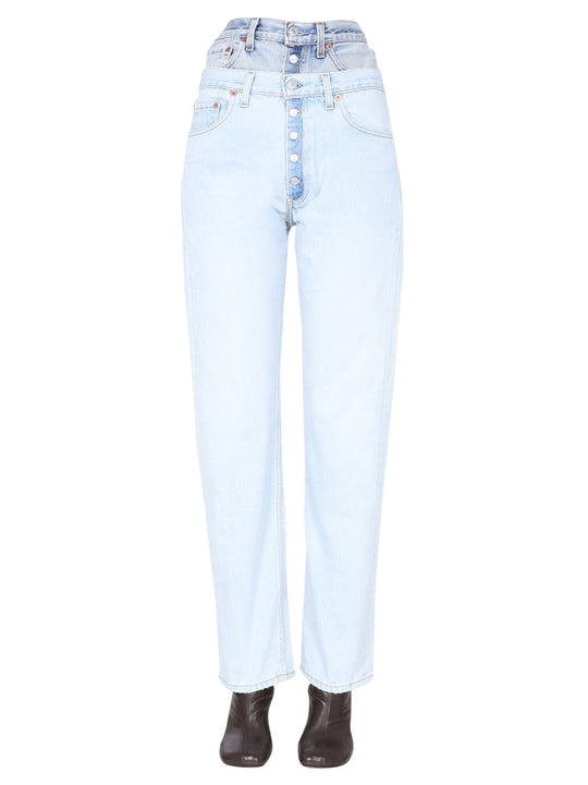 1/Off Double Waisted Jeans
