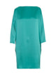 Gianluca Capannolo Nathalie Satin Boat Neck L/S Dress
