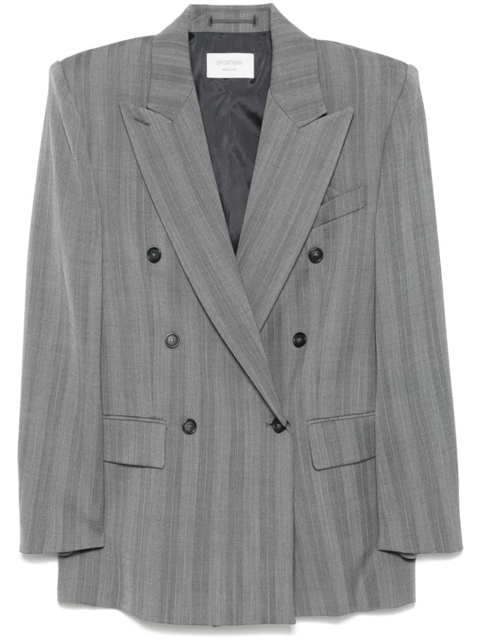 Max Mara Sportmax Wool Double-Breasted Jacket