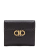 Ferragamo Gancini Grained Leather Compact Wallet