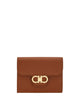 Ferragamo Gancini Hammered Leather Compact Wallet