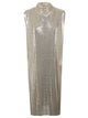 Max Mara Sportmax Metallic-Knit Mini Dress
