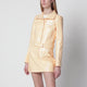 Courrèges Reedition High-Neck Vinyl Jacket In Orange