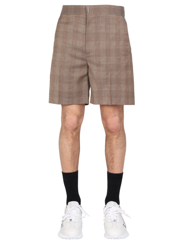 Givenchy Prince Of Wales Pattern Bermuda