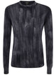 Avant Toi Tonal Effect Round Neck Reversible Pullover
