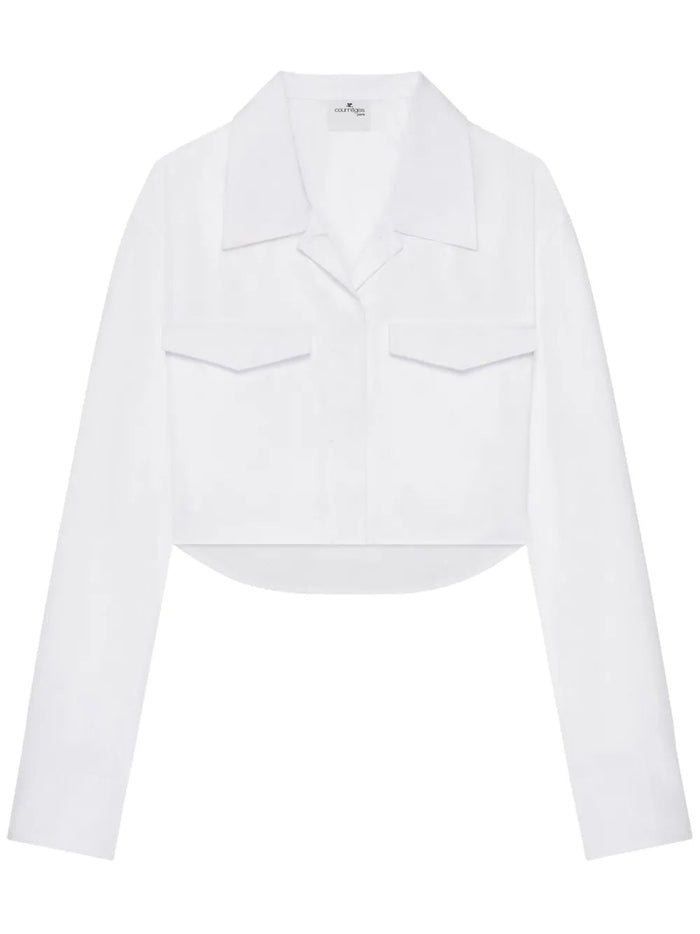 Courregès Shirt 2-Pocket Poplin Crop