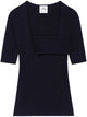 Courregès Sweater Infinity Rib Knit