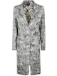 Avant Toi Camouflage Rever Neck Micro Mat Stitch Duster With Lamination