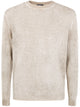 Avant Toi "Hand Painted" Brushed Linen Round Neck Pullover