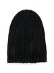 Avant Toi Hand Painted Corn Cob Stitch Hat With Destroyed Edges.