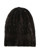 Avant Toi Hand Painted Cashmere Braided And Ribbed Hat