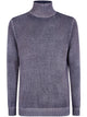 Avant Toi Hand Painted Cashmere And Wool High Neck Pullover