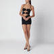 Christopher Esber Orbit Black Mini Dress In Lycra