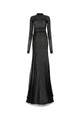 Ann Demeulemeester Black Cotton Blend Long Dress