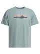 Montbell Light Blue Polyester T-Shirt