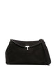 Toteme "T-Lock" Suede Clutch