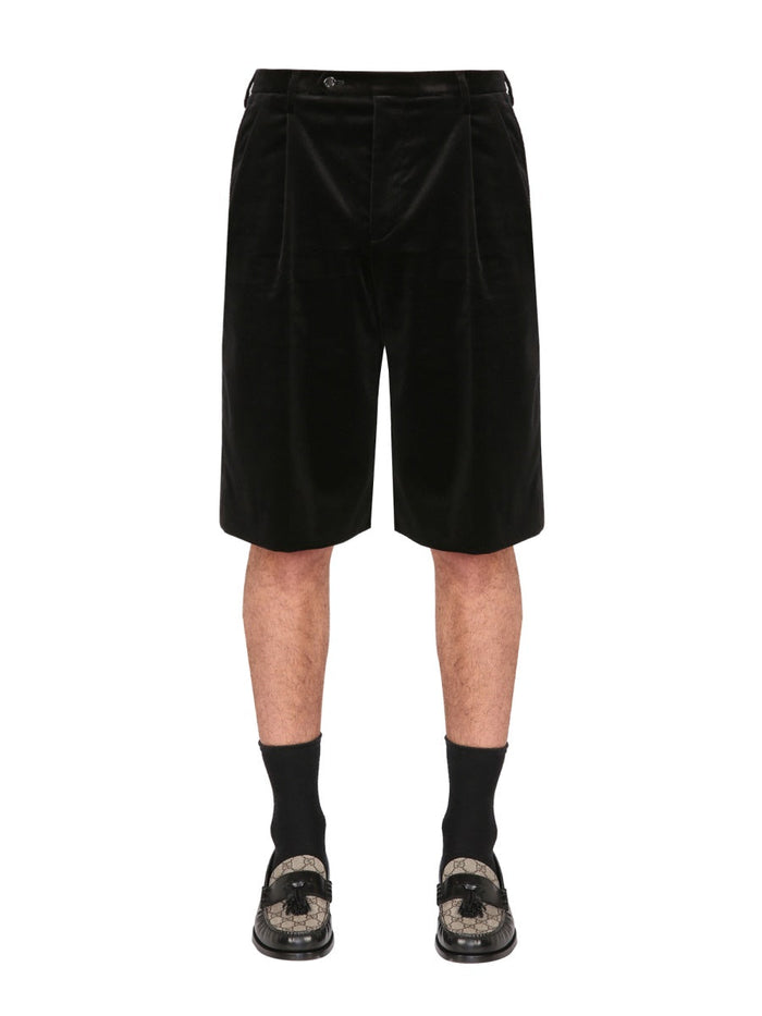 Gucci Stretch Velvet Shorts