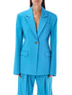The Attico Blue Cool Wool Blazer