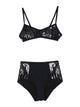 Huala Pin Up Set With Sequins