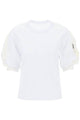 Sacai Nylon Twill X Cotton Jersey T-Shirt
