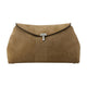 Toteme T-Lock Clutch - - Leather - Beige
