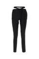 The Attico Black Jersey Pant