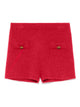 Twin-Set Red Polyamide Mohair Wool Shorts