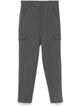 Twin-Set Anthracite Grey Mélange Cargo Trousers