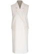 Toteme Off White Viscose Polyester Elongated Vest