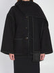 Toteme Black Jacket With Scarf