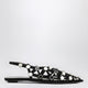 The Attico Black Grid Ballerina