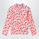 Mini Rodini Red Patterned Blouse In Organic Cotton