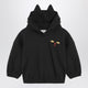 Mini Rodini Black Hoodie With Cat Ears