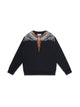 Marcelo Burlon County Of Milan Black Grizzly Wings Crewneck