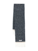 Jacquemus Dark-Grey Wool Fringed Edges Scarf