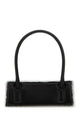 Dentro Black Leather Radar Shoulder Bag