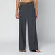 Sacai Grey/Khaki Pinstripe Bi-Material Trousers