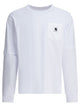Sacai White Cotton T-Shirt