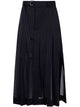 Sacai High Twist Voile Skirt