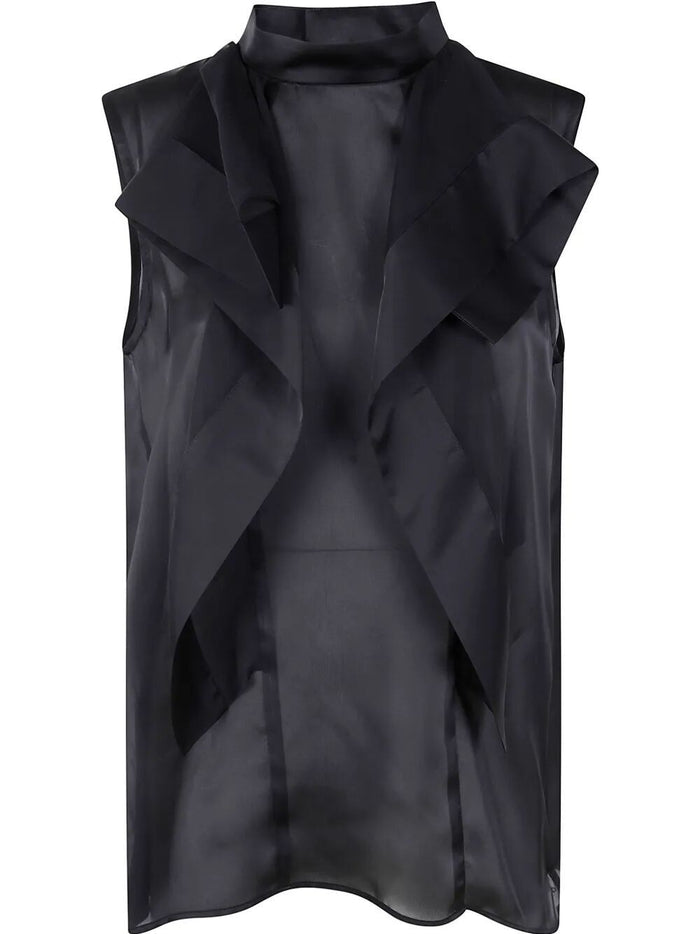 Sacai Satin X Chiffon Pullover