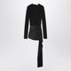 The Attico Mini Black Dress With Thermostrass
