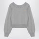 The Attico Gray Mélange/Beige Sweatshirt With Cut Out