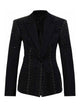The Attico Black Wool Virgin Wool Blazer