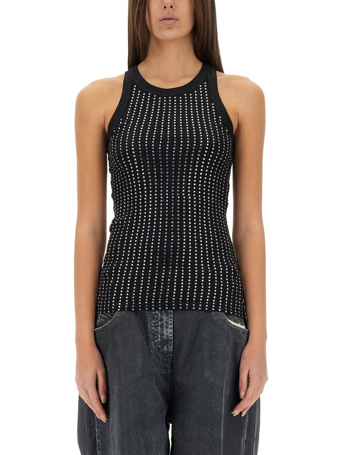 The Attico Tank Top Black