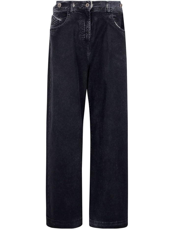 The Attico Long Pants Navy Blue