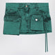 The Attico Fay Green Cargo Miniskirt