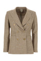 Max Mara Cappuccino Linen Blend Targa Blazer