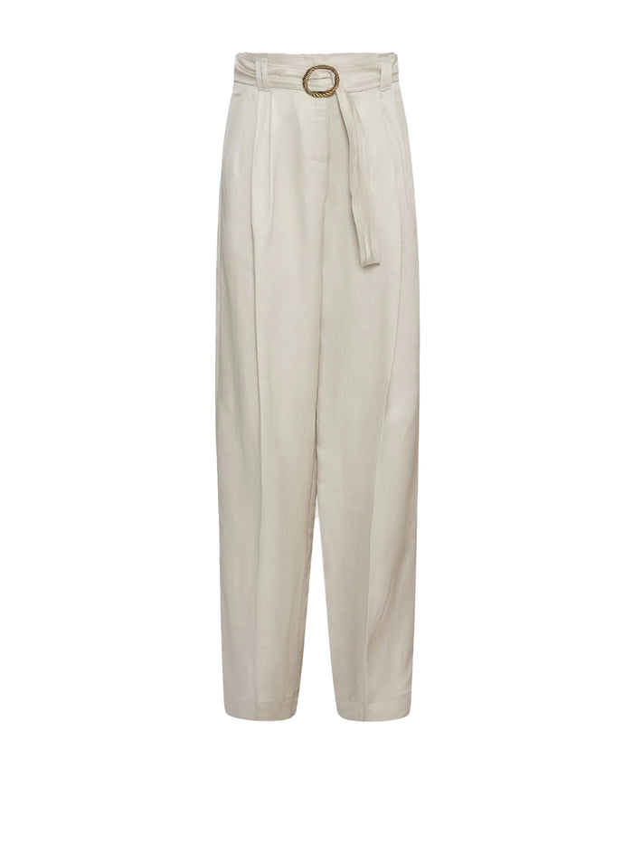 Marella Sand Trousers With Belt
