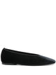 Toteme Minimalist Velvet Ballerinas